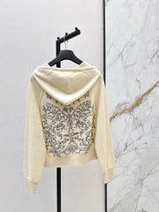 DIOR 25S FLORAL EMBROIDERED HOODIE 572