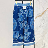 HERMES 25S WIDE‑LEG STRAIGHT PANTS 424