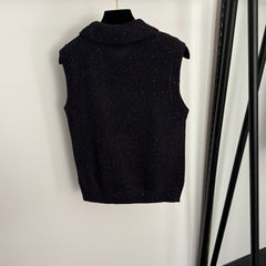 CHANEL 25S SLEEVELESS CROCHET VEST 338