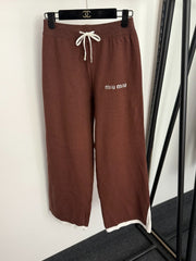 MIUMIU KNIT TOP AND STRAIGHT-LEG PANTS SET STYLE 857