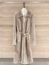 HERMES 25S LONG SHEARLING COAT 471
