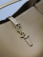 YSL 25S LE 5 À 7 BAG 26 IN BROWN CALFSKIN GOLD HARDWARE