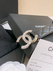 DOUBLE C BELT 30MM IN BLACK QUILTED LAMBSKIN WITH SILVER RESIN BUCKLE EMBOSSED LOGO