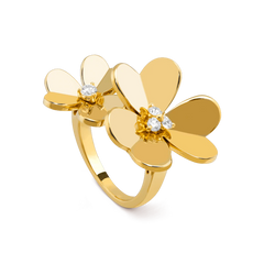 CLOVER COMOS GOLD DIAMOND RING