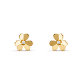 FRIVOLE GOLD FLOWER EARRINGS