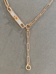 HM KELLY CHAINE CHOKER DROP NECKLACE