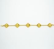 CLOVER GOLD BRACELET 5 MOTIF