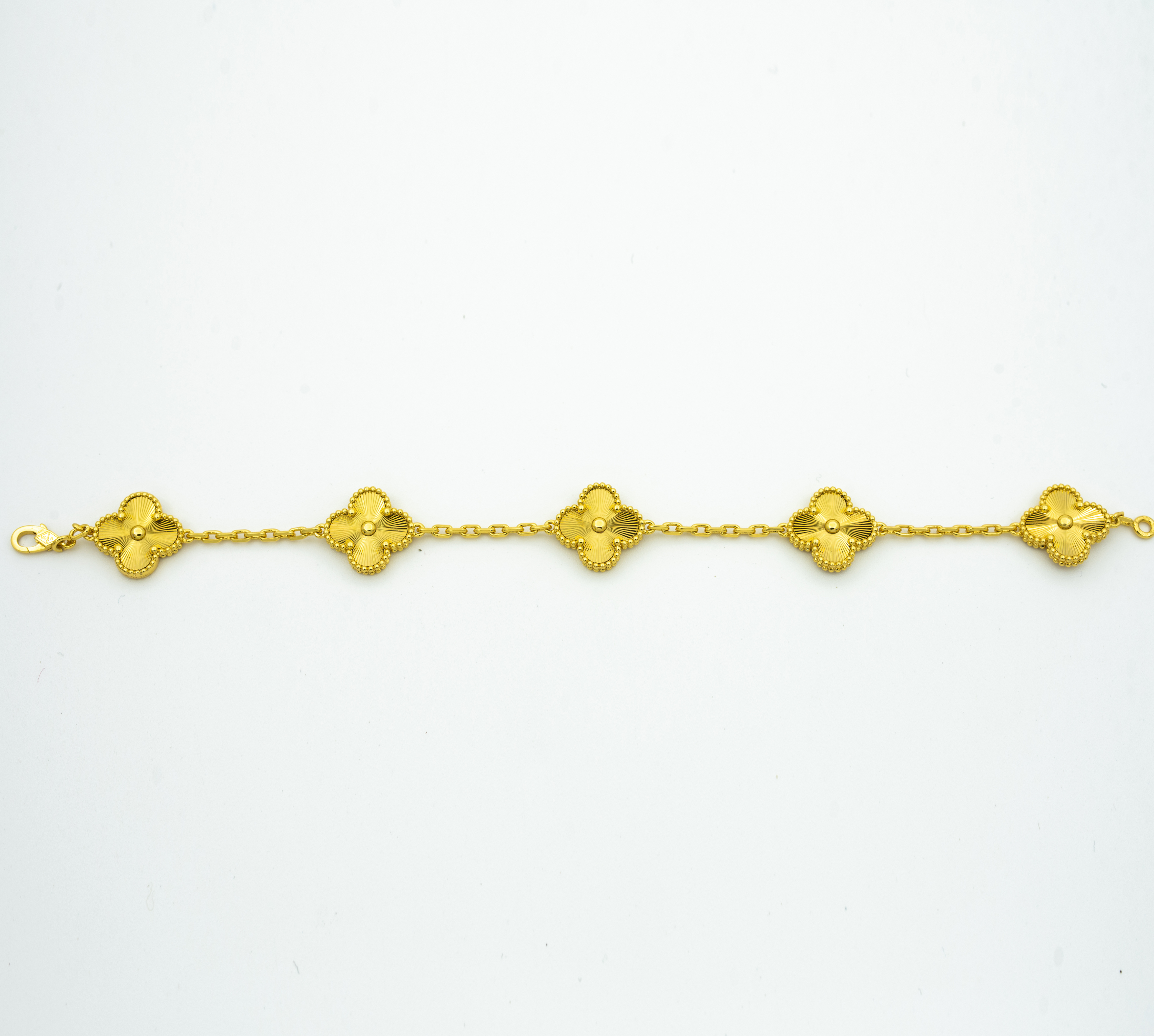 CLOVER GOLD BRACELET 5 MOTIF