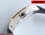 SANTOS 100XL 42MM DIAMOND GOLD BEZEL
