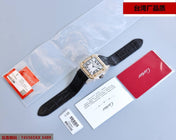 SANTOS 100XL 42MM DIAMOND GOLD BEZEL