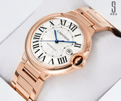 BALLON BLEU DATE ROSE GOLD WHITE DIAL