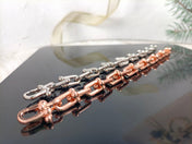 HARDWEAR BRACELET PINK GOLD AND SILVER DIAMOND