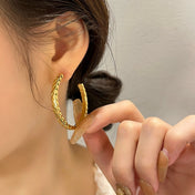 CRUSH HOOP EARRINGS