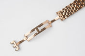PANTHERE 27MM PINK GOLD CASE DIAMOND BEZEL WHITE DIAL