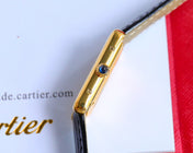 TANK MUST SMALL GOLD LEATHER STRAP WHITE DIAL