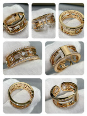 MOVE 10TH DIAMOND OPEN RING