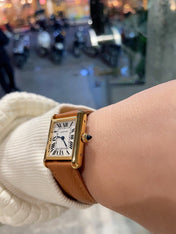 TANK MUST GOLD BROWN EPSOM LEATHER