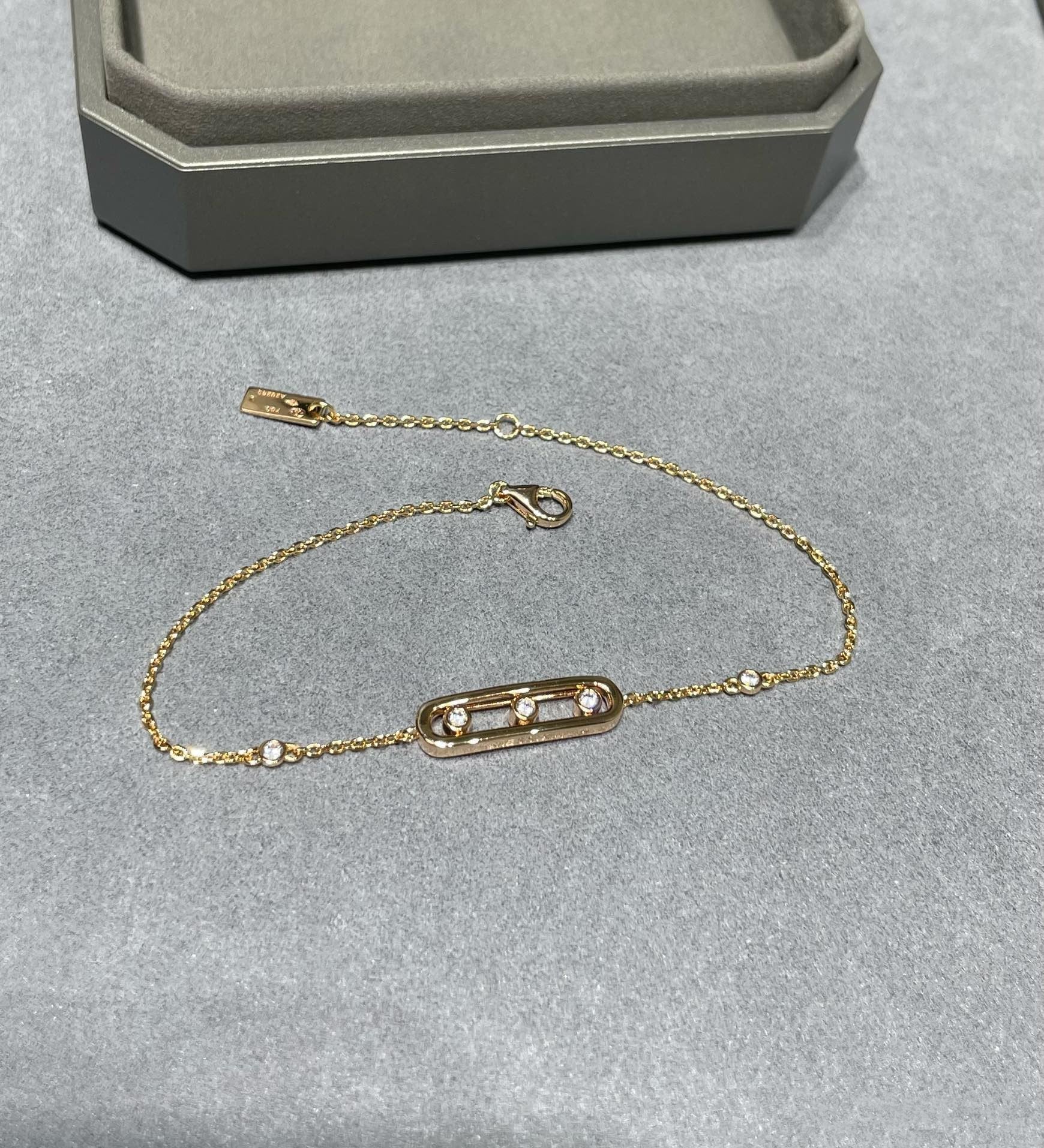 BABY MOVE PINK GOLD DIAMOND BRACELET