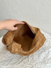 BV TEEN JODIE 36CM BROWN SUEDE LEATHER