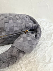 BV SMALL JODIE 48CM GREY SUEDE LEATHER