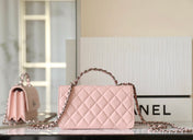 CC WOC 18.5 PINK LAMBSKIN SILVER HARDWARE