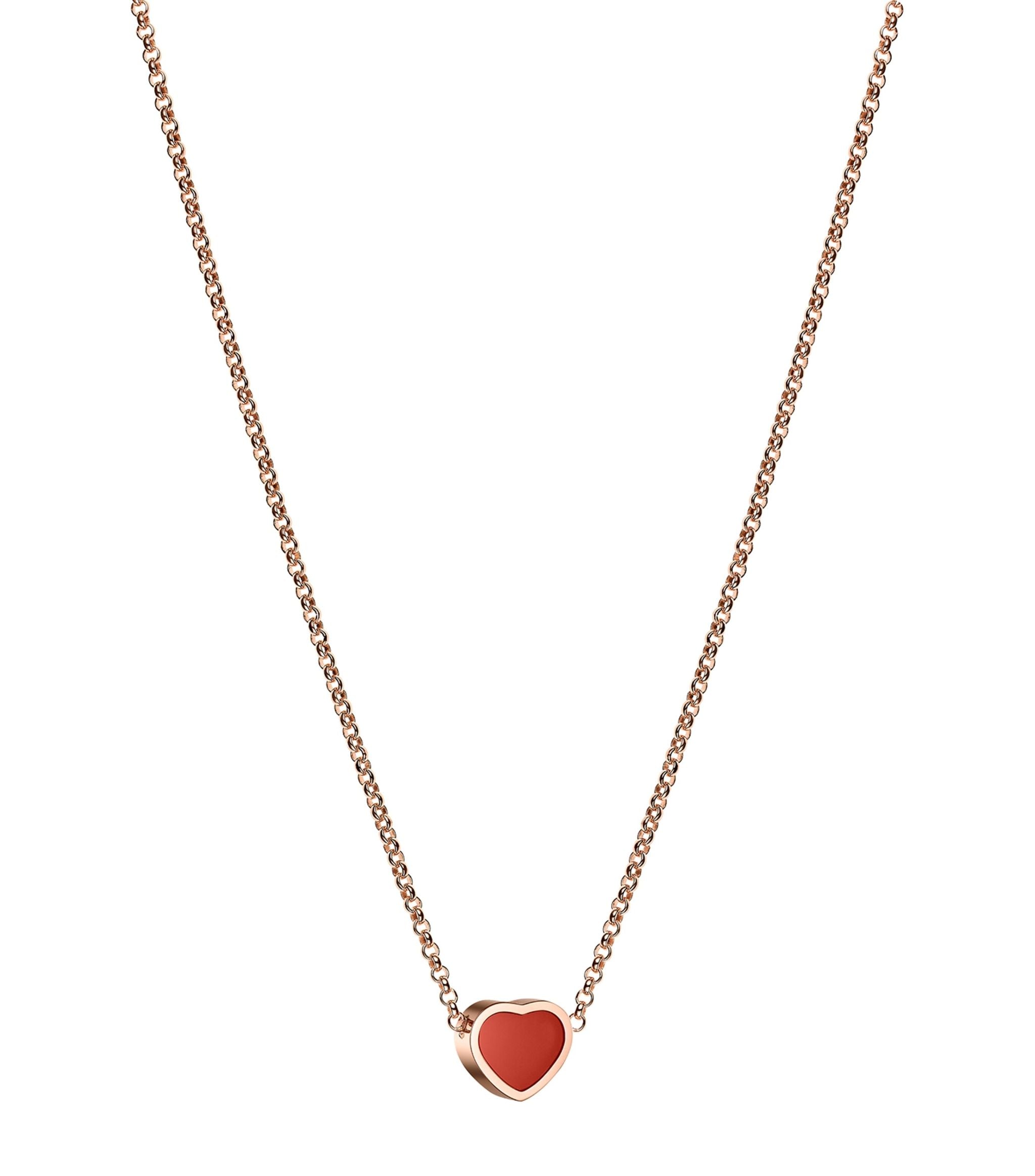 HEART PEDANT CARNELIAN NECKLACE