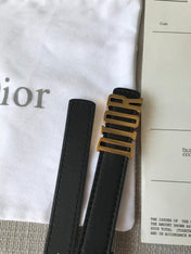 DIOR 26S BELT 20 MM IN BLACK CALFSKIN 638566