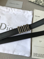 DIOR 26S BELT 20 MM IN BLACK CALFSKIN 638565