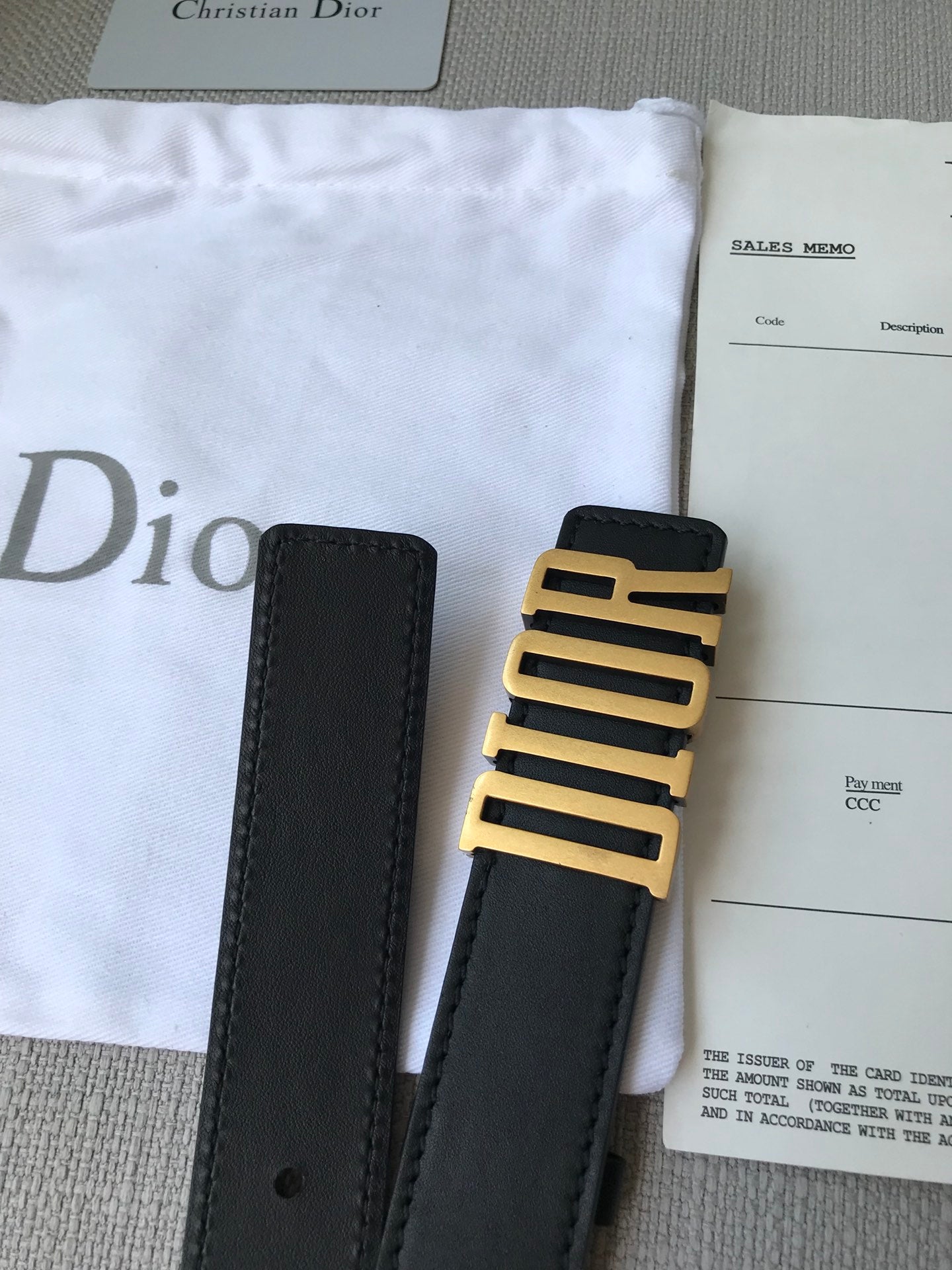 DIOR 26S BELT 30 MM IN BLACK CALFSKIN 638564