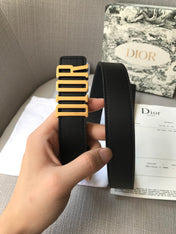 DIOR 26S BELT 30 MM IN BLACK CALFSKIN 638564