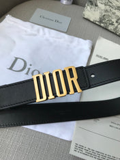 DIOR 26S BELT 30 MM IN BLACK CALFSKIN 638564