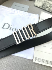 DIOR 26S BELT 30 MM IN BLACK CALFSKIN 638563