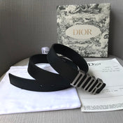 DIOR 26S BELT 30 MM IN BLACK CALFSKIN 638563
