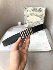 DIOR 26S BELT 30 MM IN BLACK CALFSKIN 638563