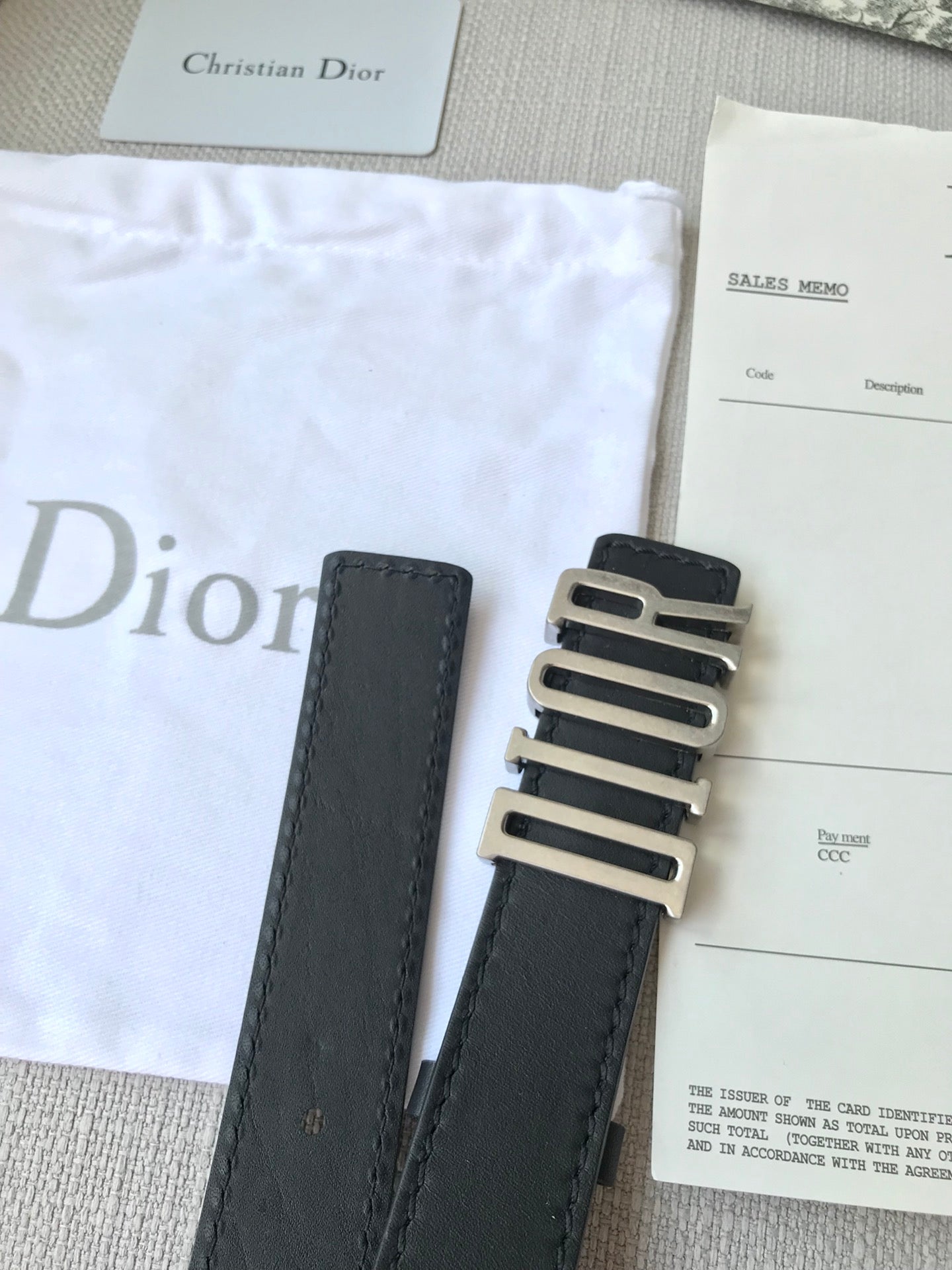 DIOR 26S BELT 30 MM IN BLACK CALFSKIN 638563