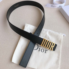 DIOR 25S BELT 30 MM IN BLACK CALFSKIN 613179