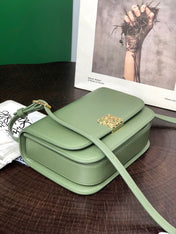 GOYA 18 BAG IN AVOCADO GREEN SILK CALFSKIN