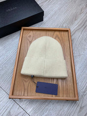 BEANIE HAT IN BISQUE BEIGE WOOL 431355