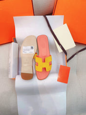 0ran Sandal Light Pink/Yellow Suede