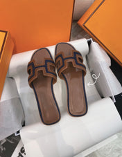 0ran Sandal Brown/Black Leather