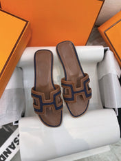 0ran Sandal Brown/Black Leather