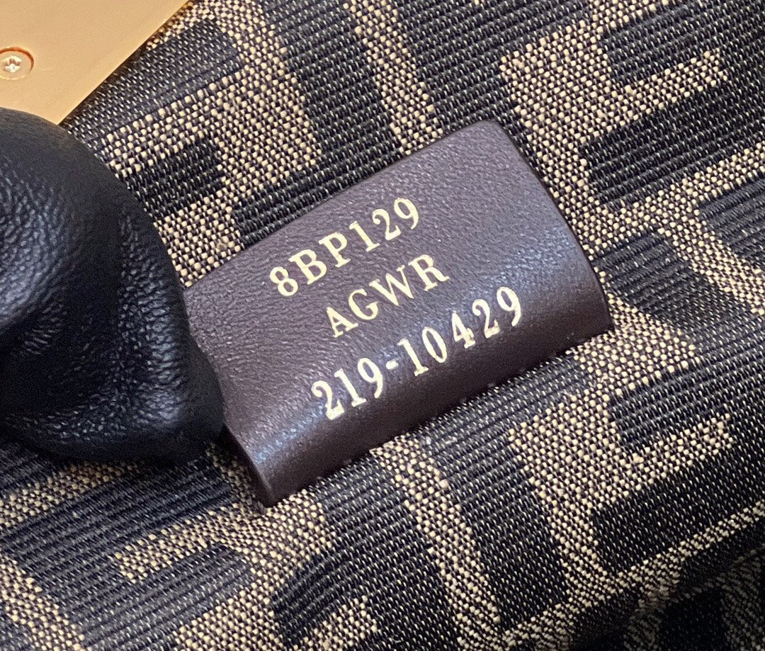 FENDI FIRST SMALL 26 WHITE LEATHER BAG WITH EXOTIC DETAILS