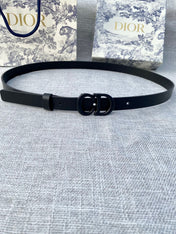 DIOR 26S BELT 20 MM IN BLACK CALFSKIN 673571