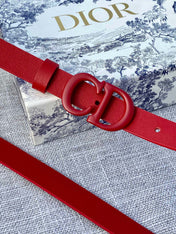 DIOR 26S BELT 20 MM IN DARK RED CALFSKIN 673572