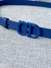 DIOR 26S BELT 20 MM IN NAVY BLUE CALFSKIN 673574