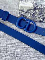 DIOR 26S BELT 20 MM IN NAVY BLUE CALFSKIN 673574