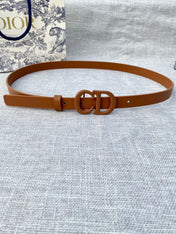 DIOR 26S BELT 20 MM IN BROWN CALFSKIN 673575