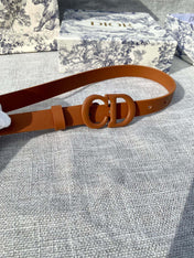 DIOR 26S BELT 20 MM IN BROWN CALFSKIN 673575
