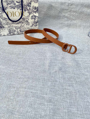 DIOR 26S BELT 20 MM IN BROWN CALFSKIN 673575