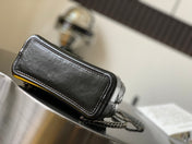 CHANEL 25S GRABRIELLE BACKPACK 24 CM IN BLACK LAMBSKIN